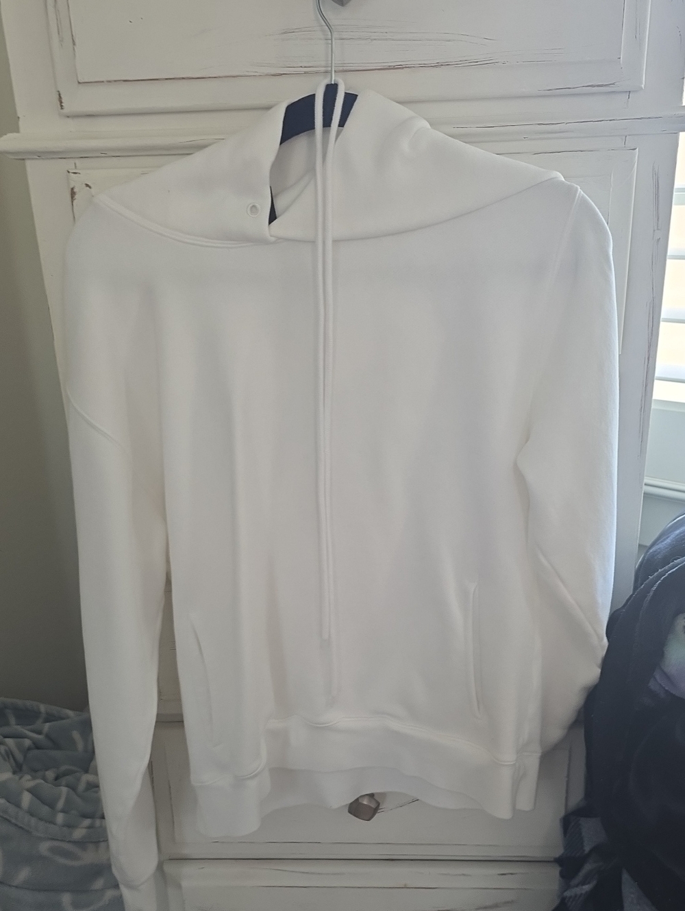Women's White Hooded Sweatshirt - Classic Pullover